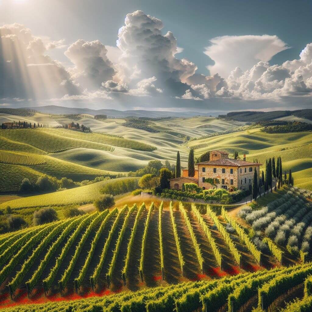 vineyards of Tuscany