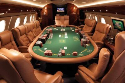 Private Jet Gaming Galore: High-Stakes Poker Tournaments and Casino Nights